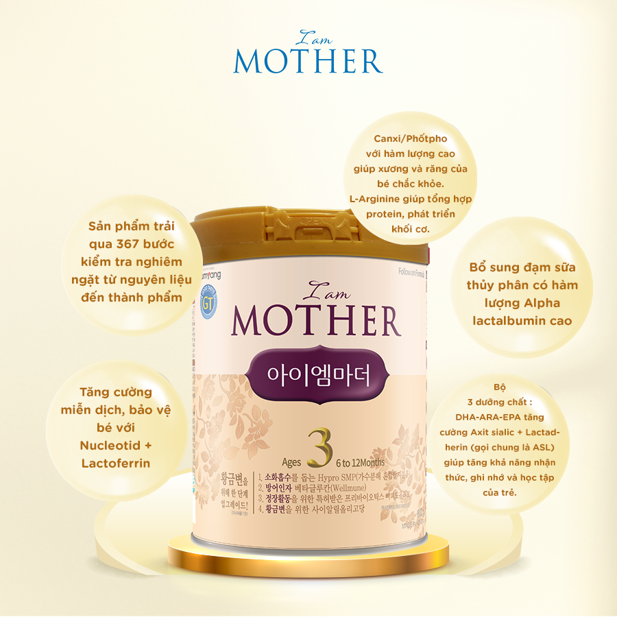 [DATE T7/24] Sữa Bột Namyang I Am Mother 3 800g