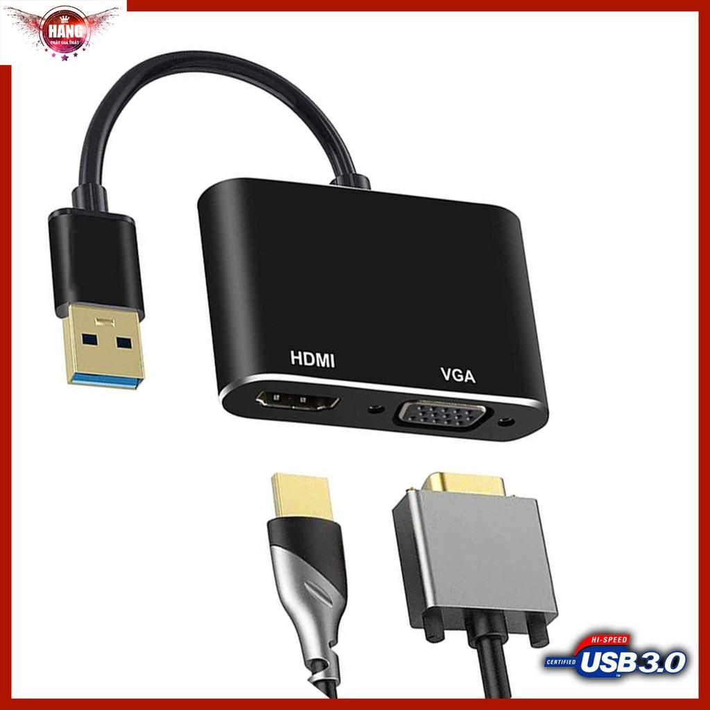 Cáp chuyển USB 3.0 ra HDMI và VGA cho máy tính, Laptop - Window 7 trở lên - Hồ Phạm