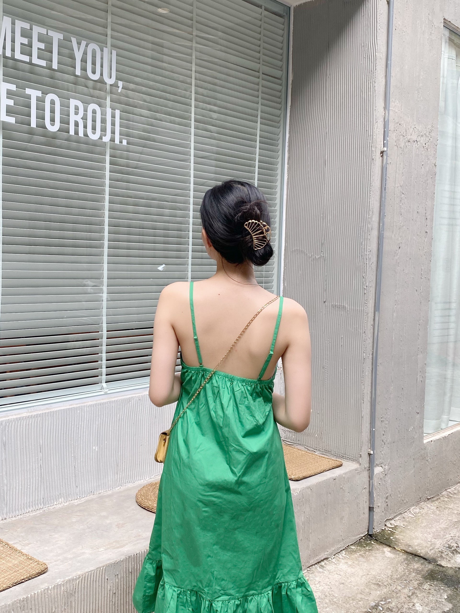 YU CHERRY | Đầm Shirred Cotton Cami Dress YD157
