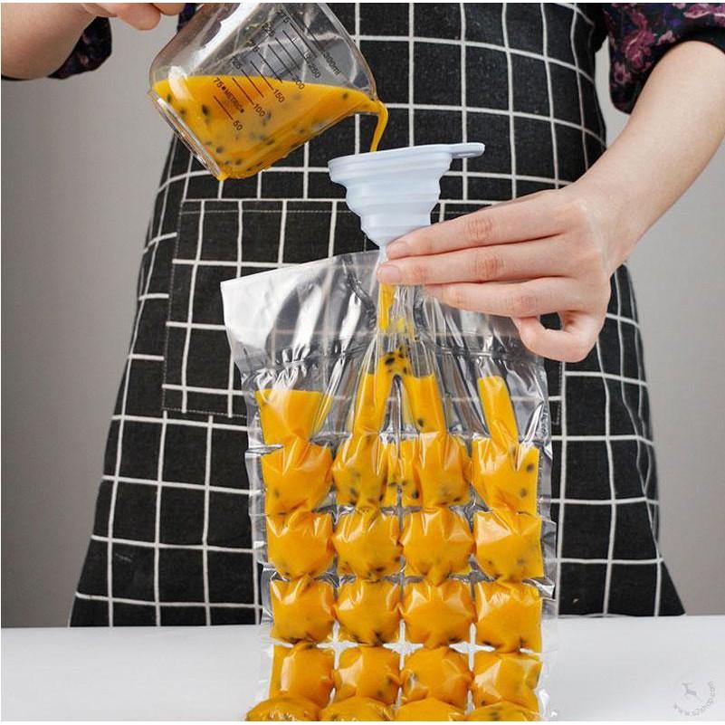 Bộ 10 Túi Làm Đá Làm Kem an toàn sức khỏe Cream Bag - AsiaMart