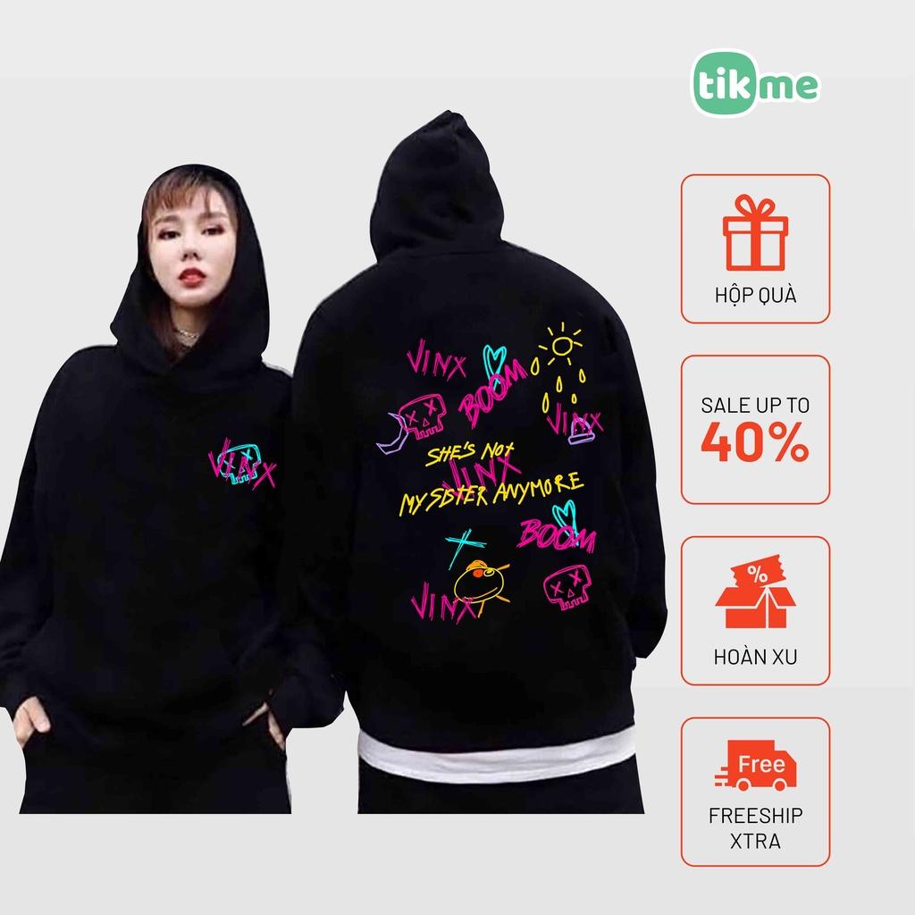 Áo Hoodie nỉ Tikme nam nữ Jinx Arcane devil monster hai mặt size XS-2XL