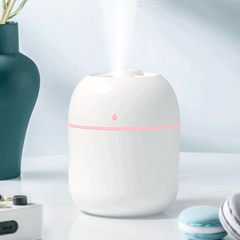Máy Phun Sương Mini Tạo Độ Ẩm Hinh Tròn 220ml Có Led