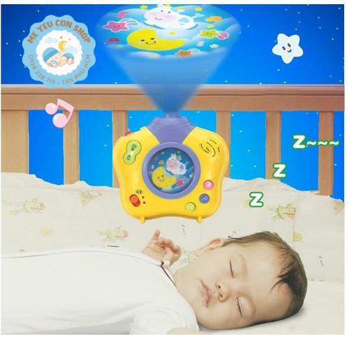 Đèn chiếu sao ru ngủ giai điệu nhạc - tiếng ồn trắng giúp bé ngủ ngon chuẩn Easy - WF 0806