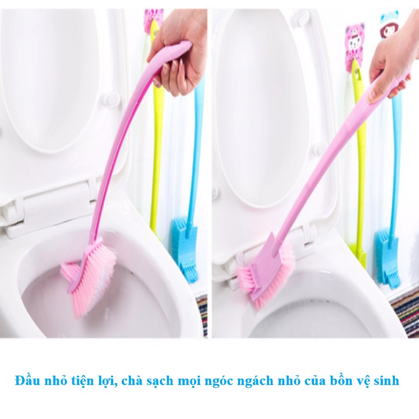 Bàn Chải Chà Toilet 2 đầu nhựa PP bền đẹp hàng nhập khẩu chất lượng cao