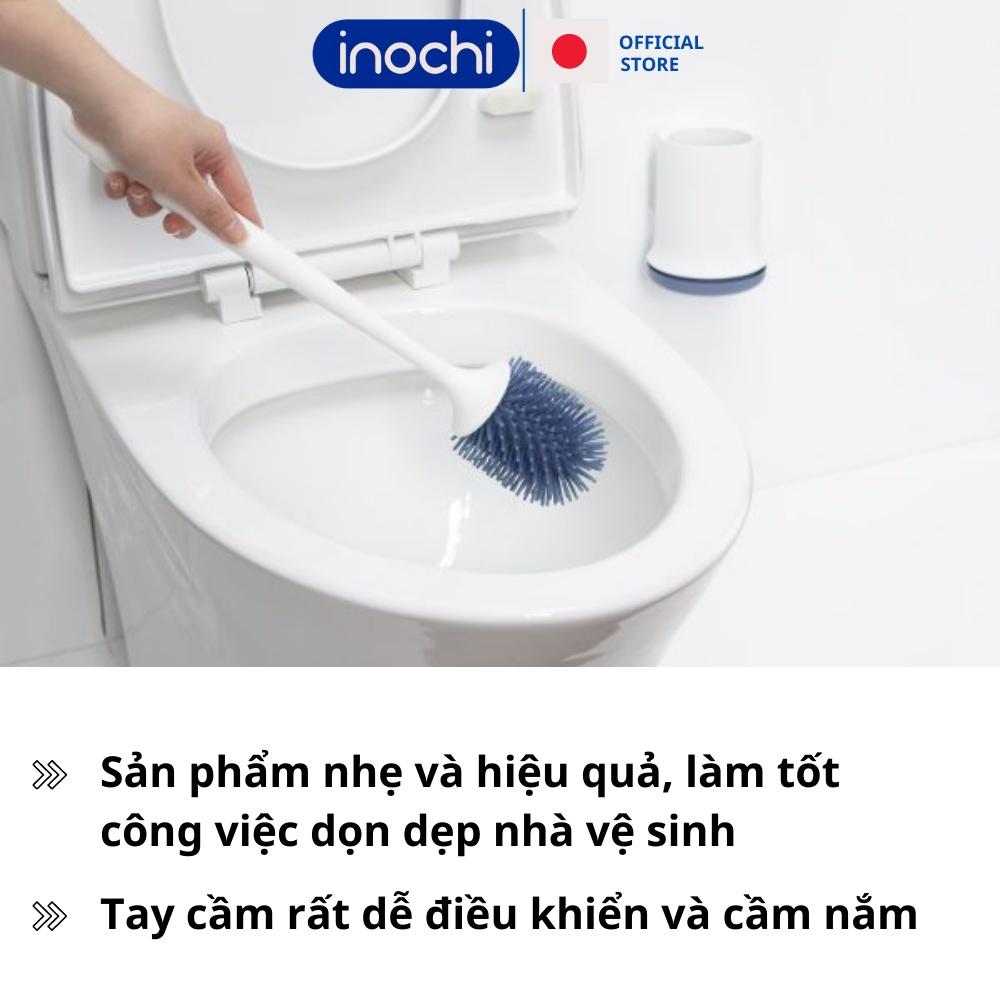 Chổi cọ nhà vệ sinh bồn cầu toilet silicon inochi kirei thông minh cây cọ bồn cầu chà nhà tắm tiện dụng