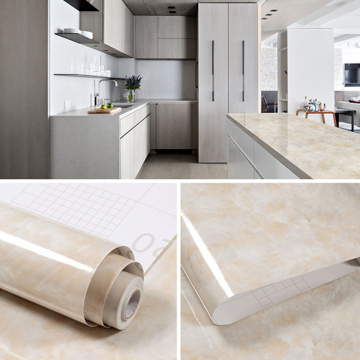Cuộn 5m dài x 0.6m rộng decal giấy dán tường đá hoa cương vân mây