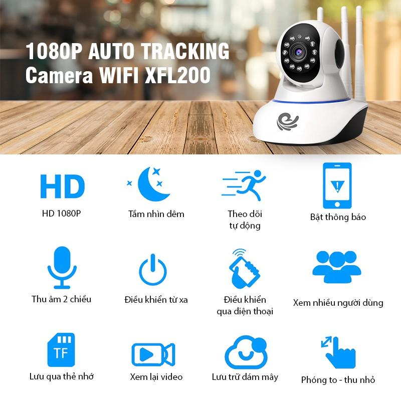 Camera Wifi 3 Râu Trong Nhà Việt Star Quốc Tế Xoay 360 Độ, Độ Phân Giải 2.0Mpx FULLHD, Dùng App CARECAM PRO - Hàng Chính Hãng