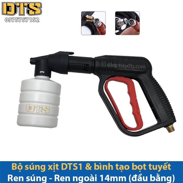 Bộ súng xịt DTS1 & bình tạo bọt tuyết cho máy rửa xe áp lực cao, máy xịt rửa cao áp