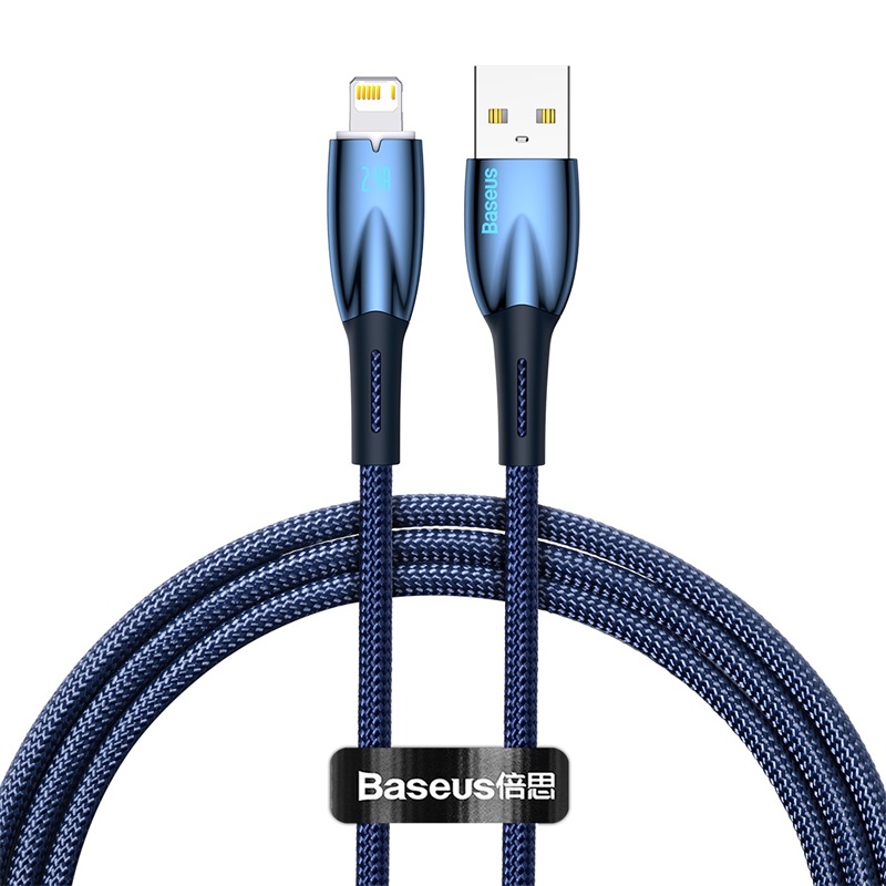 Cáp Sạc Baseus Glimmer Series Fast Charging Data Cable USB to iP 2.4A (Hàng chính hãng)