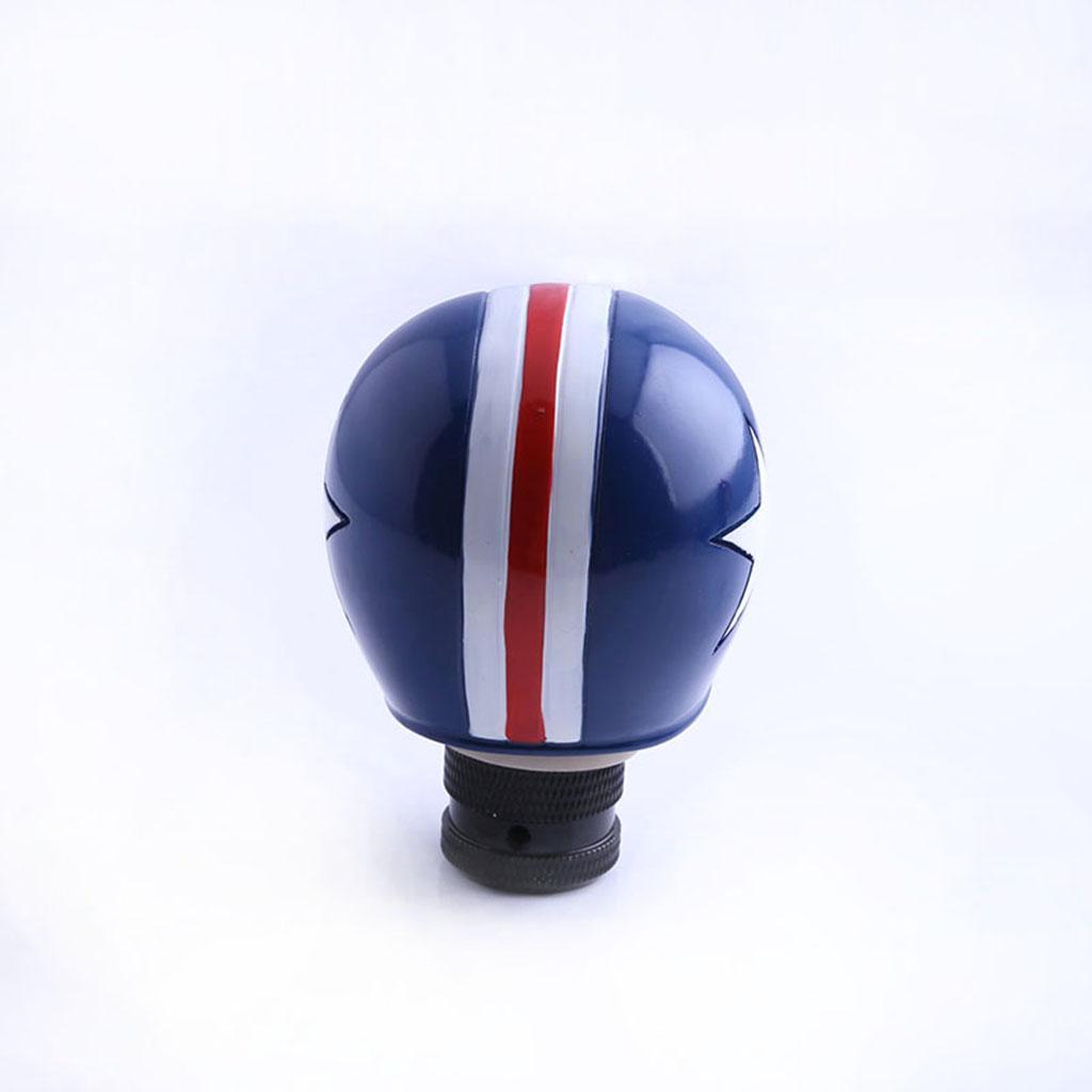 Car Manual Gear Stick  Knob Blue Skull Cover Handle Shifter Lever