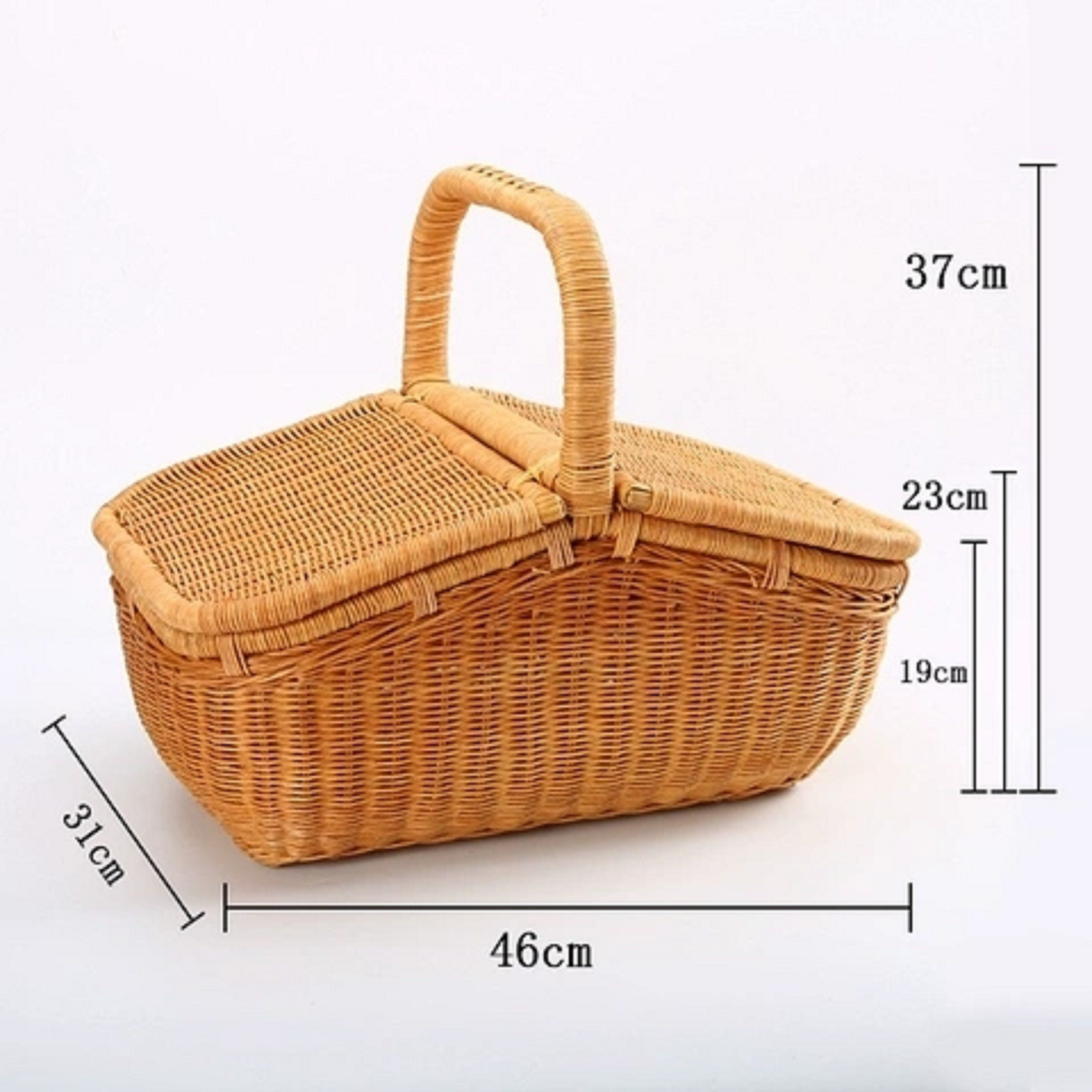 Giỏ mây Picnic R5506 - Màu tự nhiên - Mang lại cảm giác thân thiện, trang nhã