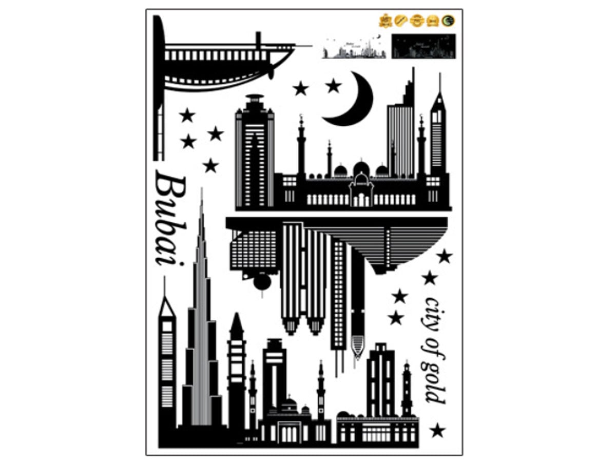 DECAL DẠ QUANG DUBAI