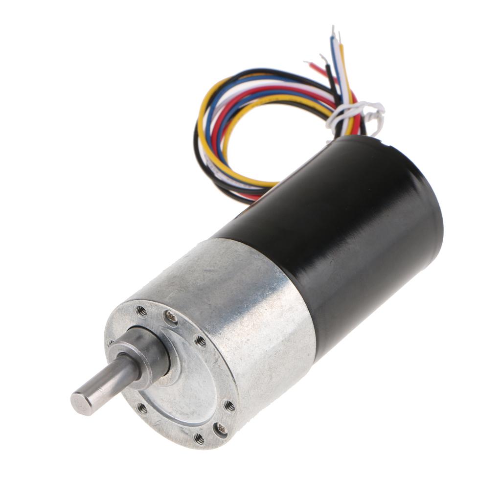 DC 12V 5 Wired High Torque Brushless DC Motor Speed Reduction Electrics 36mm