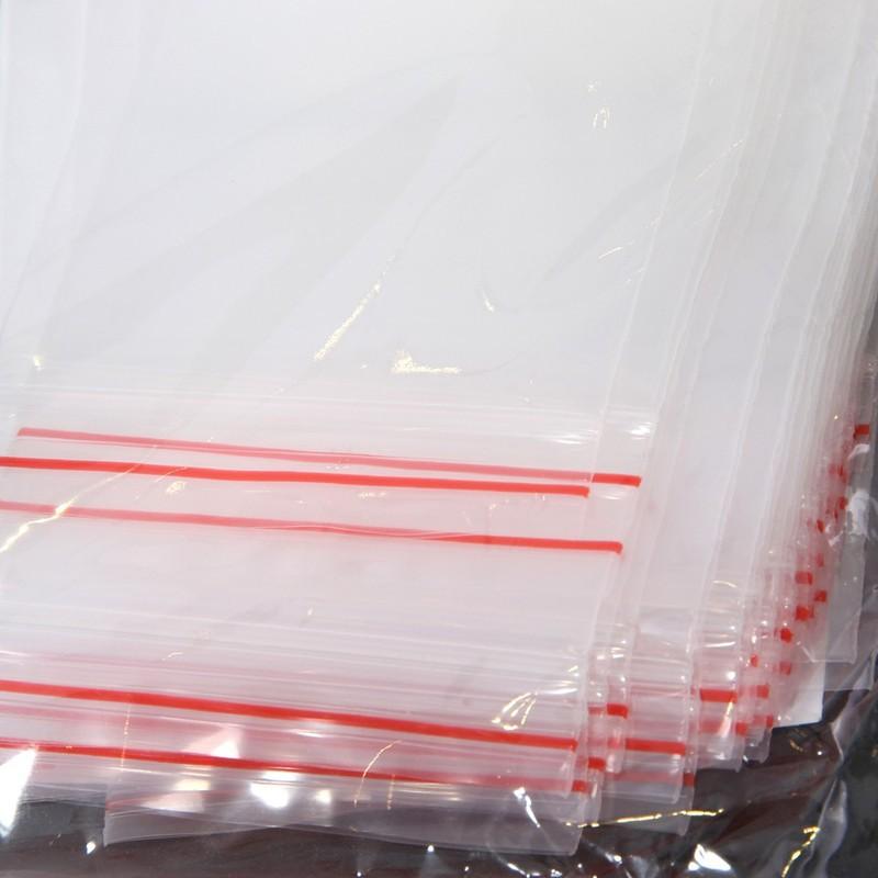 1kg túi zipper viền đỏ size 8x12