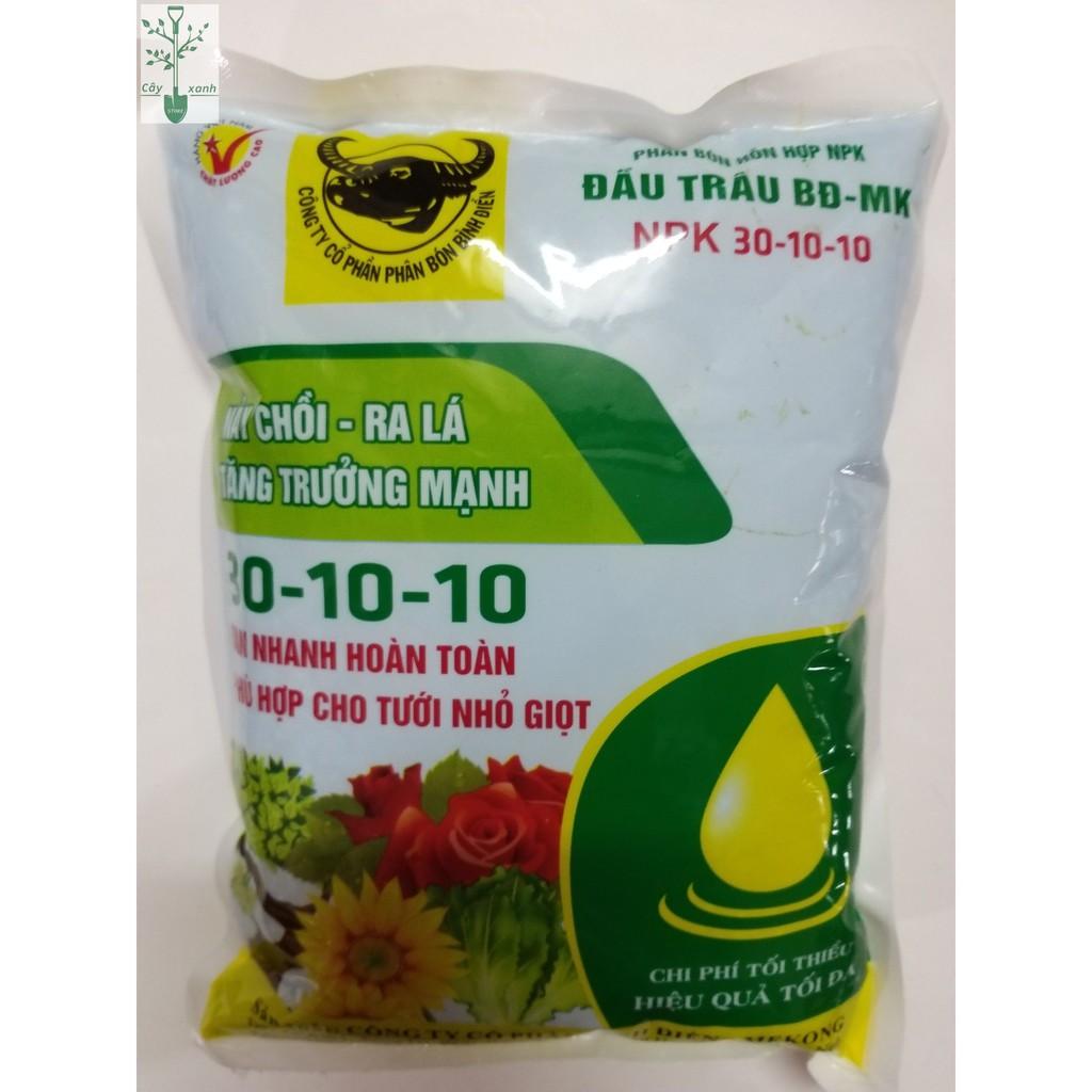 Phân Bón Tổng Hợp Đầu Trâu NPK 30-10-10 Giàu Đạm, Nhanh Nảy Chồi, Ra Lá