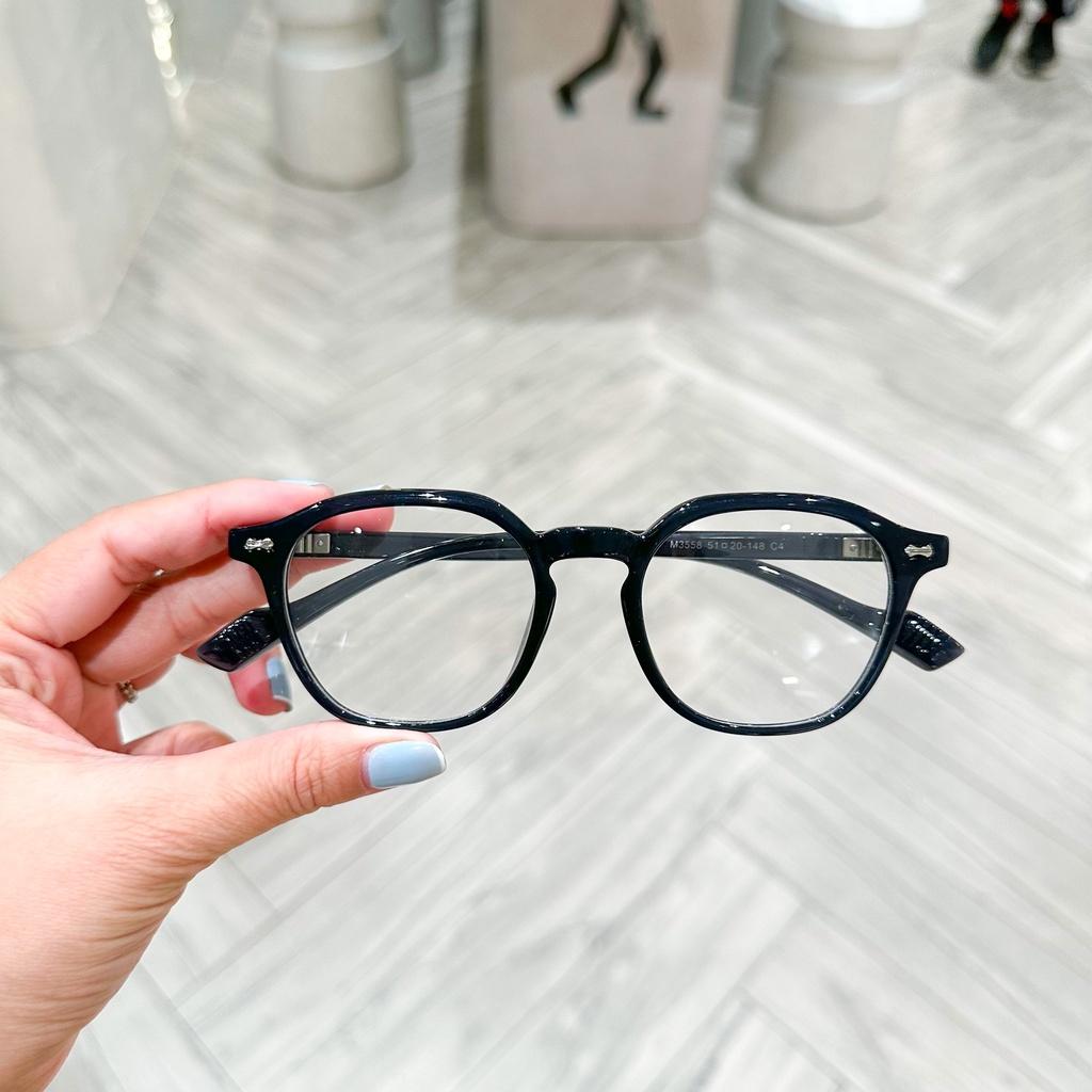Gọng kính dáng tròn nam nữ nhựa dẻo G3558 GenZ eyewear