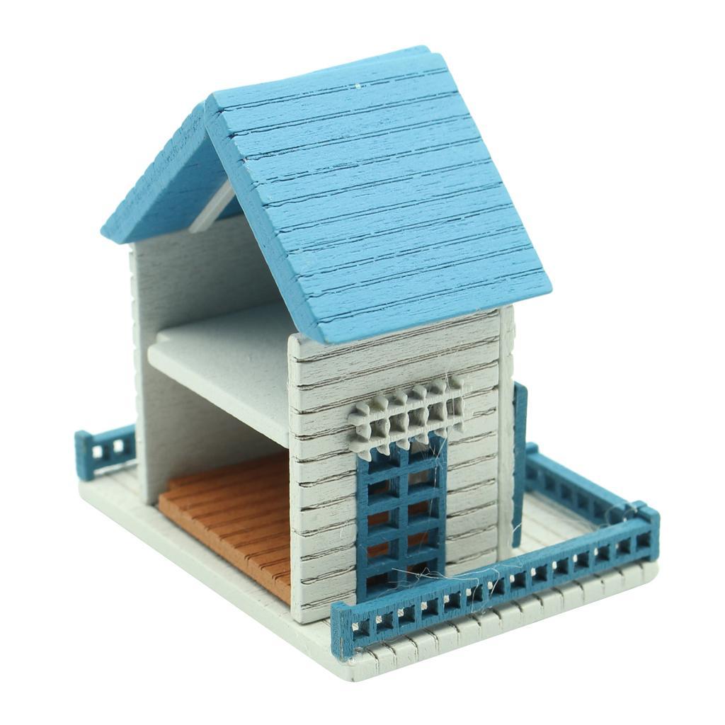 Wonderful DIY Handcraft Miniature Wooden Dolls House Gifts Pink