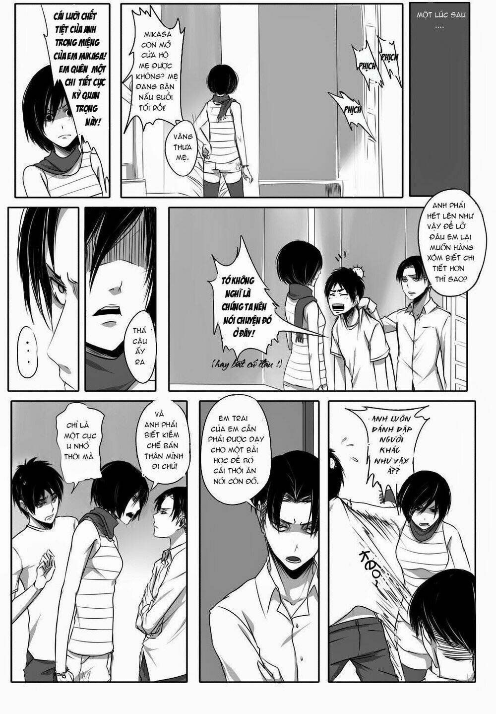 đại chiến titan - doujinshi về cuộc tình tay 4 chapter 6.5 3