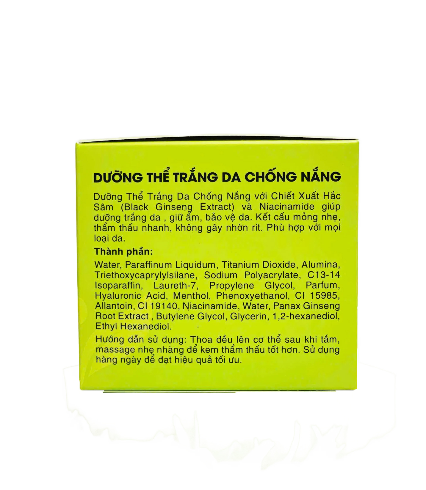 Dưỡng Thể Trắng Da Chống Nắng 130g Goskin