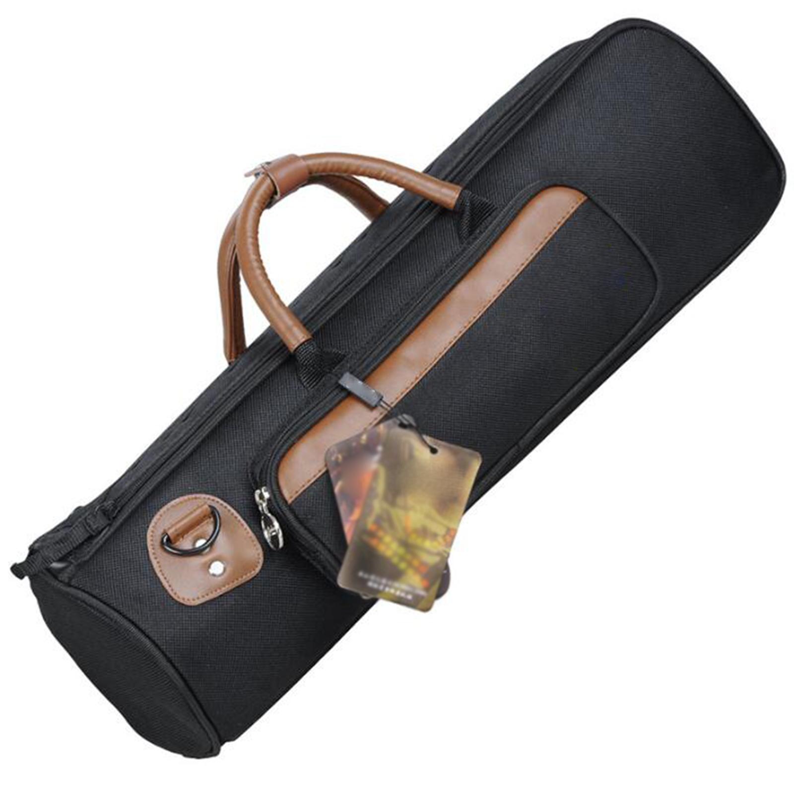 Professional Trumpet Carry Gig Bag Adjustable Shoudler Strap Padded Travel