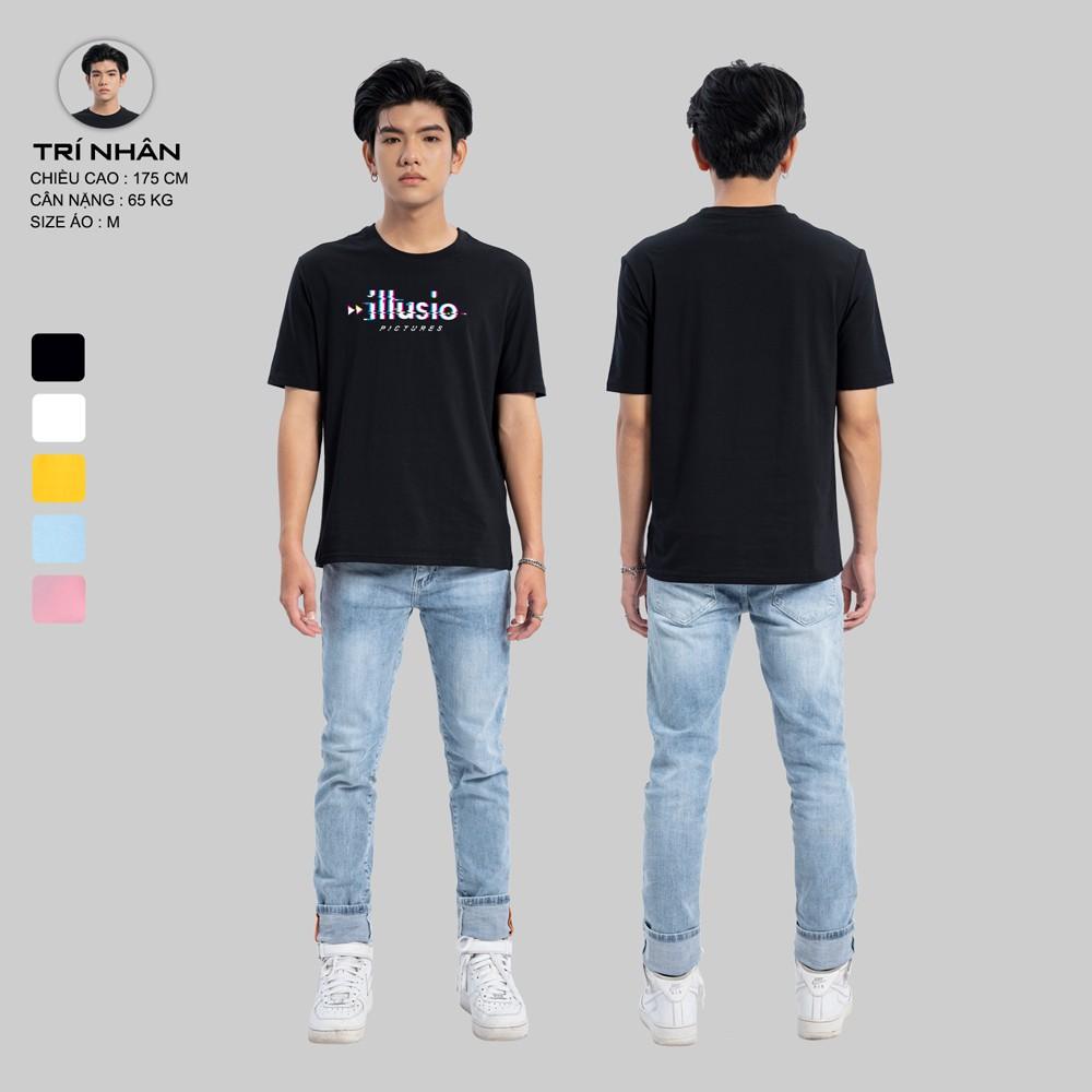 Áo Thun Tay Ngắn Nam Nữ URBAN OUTFITS In ILLUSIO ATR08 Form Suông Cotton 4 Chiều Local Brand