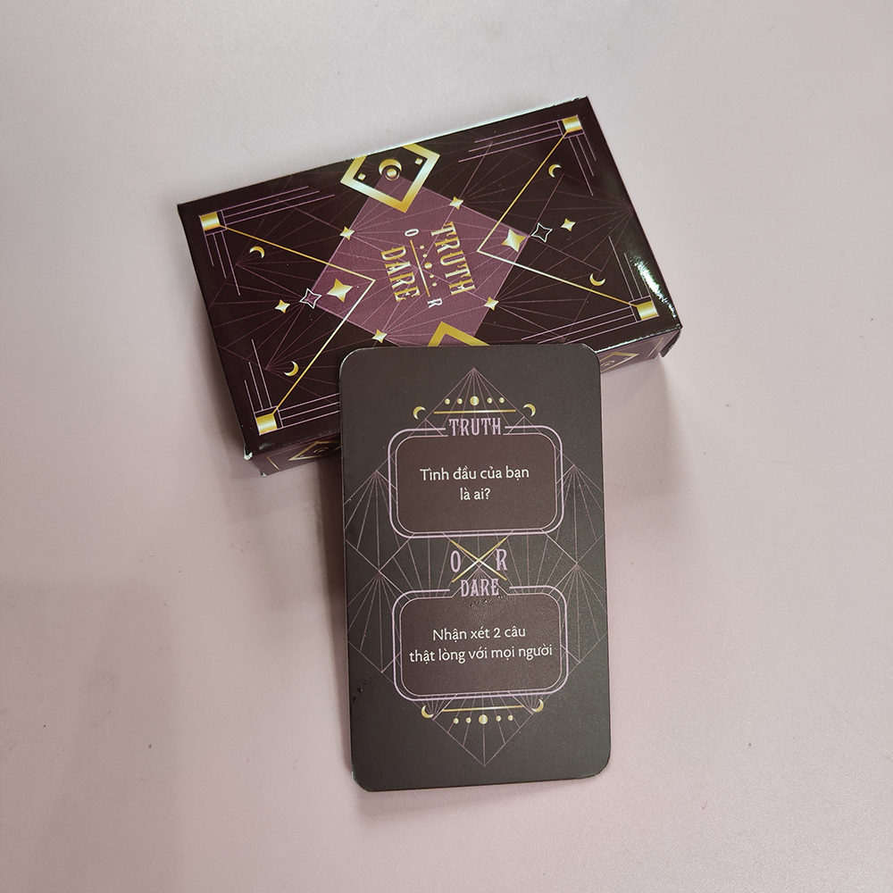Bộ Bài Drinking Game Thách Hay Thật Truth Or Dare Thẻ Bài Board Game 50 Lá Thú Vị Tụ Họp Bạn Bè