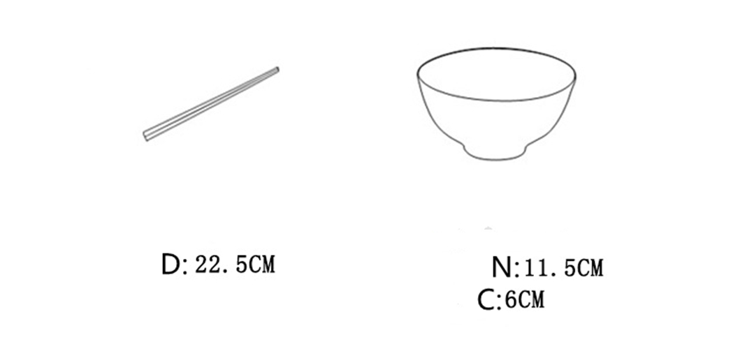 Bộ Chén + Đũa Phong Cách Trung Hoa Đỏ - Hộp Quà - 4 Chén