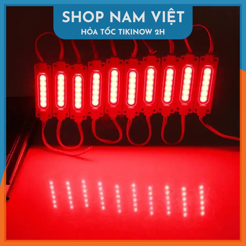 10 Bóng LED Module COB 12/24V Trang Trí Bảng Hiệu Siêu Sáng, Chống Nước