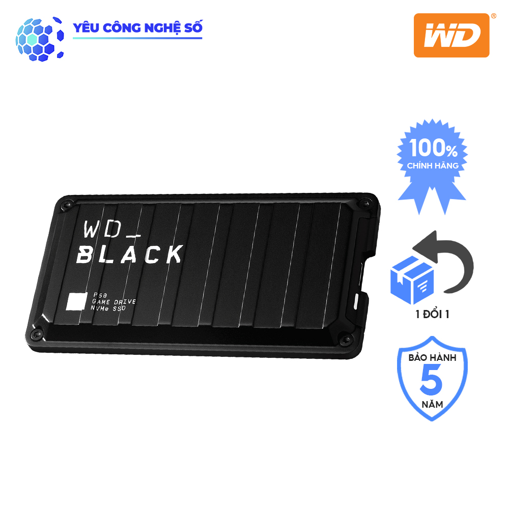 Ổ Cứng Di Động WD Black P50 Game Drive SSD 1TB Hàng Chính Hãng