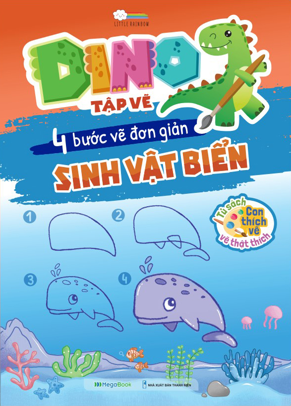 Dino Tập Vẽ - 4 Bước Vẽ Đơn Giản (MGB)