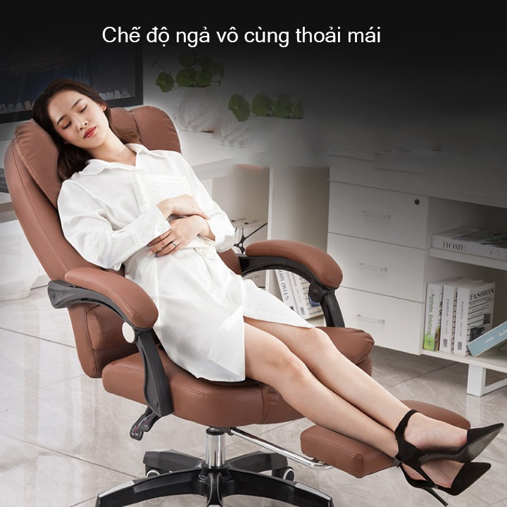 Ghế văn phòng có chế độ massagge 7 điểm siêu hấp dẫn Màu cơ bản ngẫu nhiên nâu đen