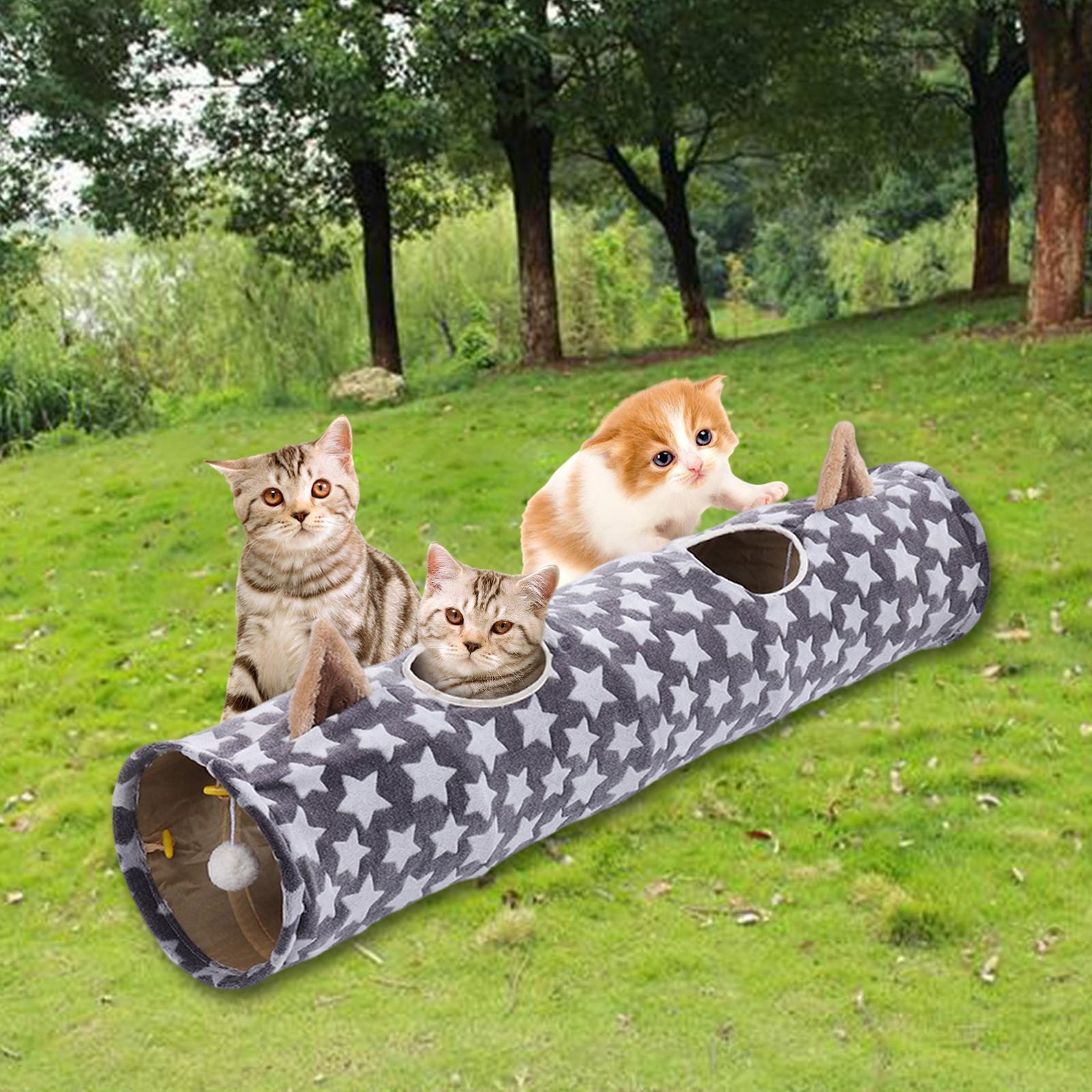 Cat Toys Collapsible Tunnel Interactive Toy for Rabbits Puppy