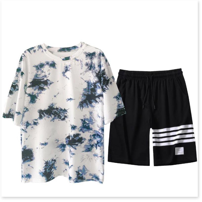 SET BỘ ĐỒ THỂ THAO HOẠ TIẾT LOANG MÀU CỰC ĐẸP , MỚI 2021 , HOT KME FASHION