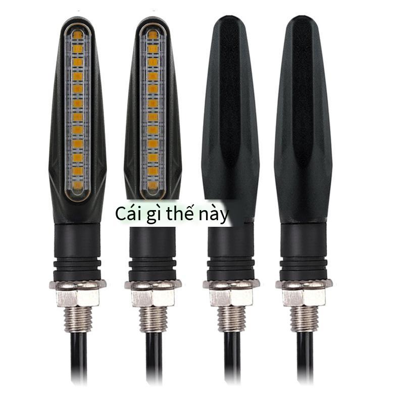Ưu đãi đặc biệt 12LED xe máy một hình xi nhan nước đầu máy sửa đổi đèn tín hiệu LED xi nhan nước