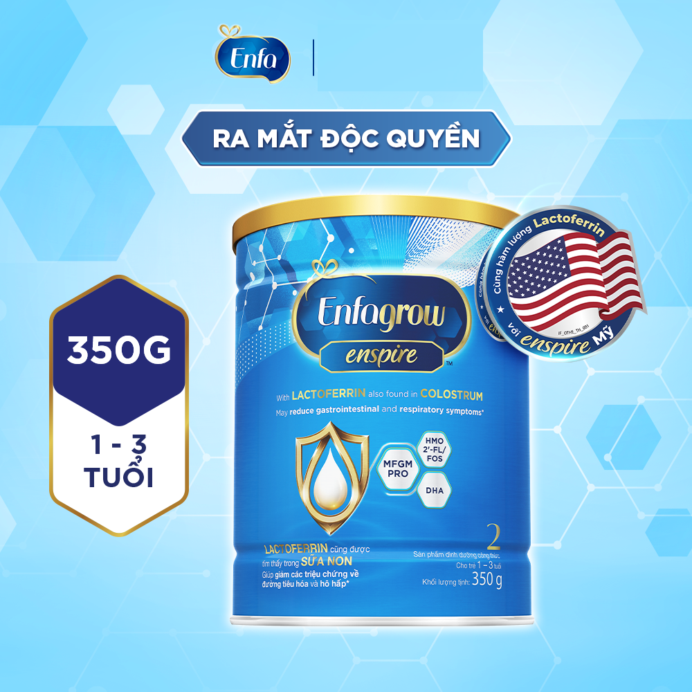 Sản phẩm dinh dưỡng công thức Enfagrow Enspire 2 350G - Dành cho trẻ 1 -3 Tuổi