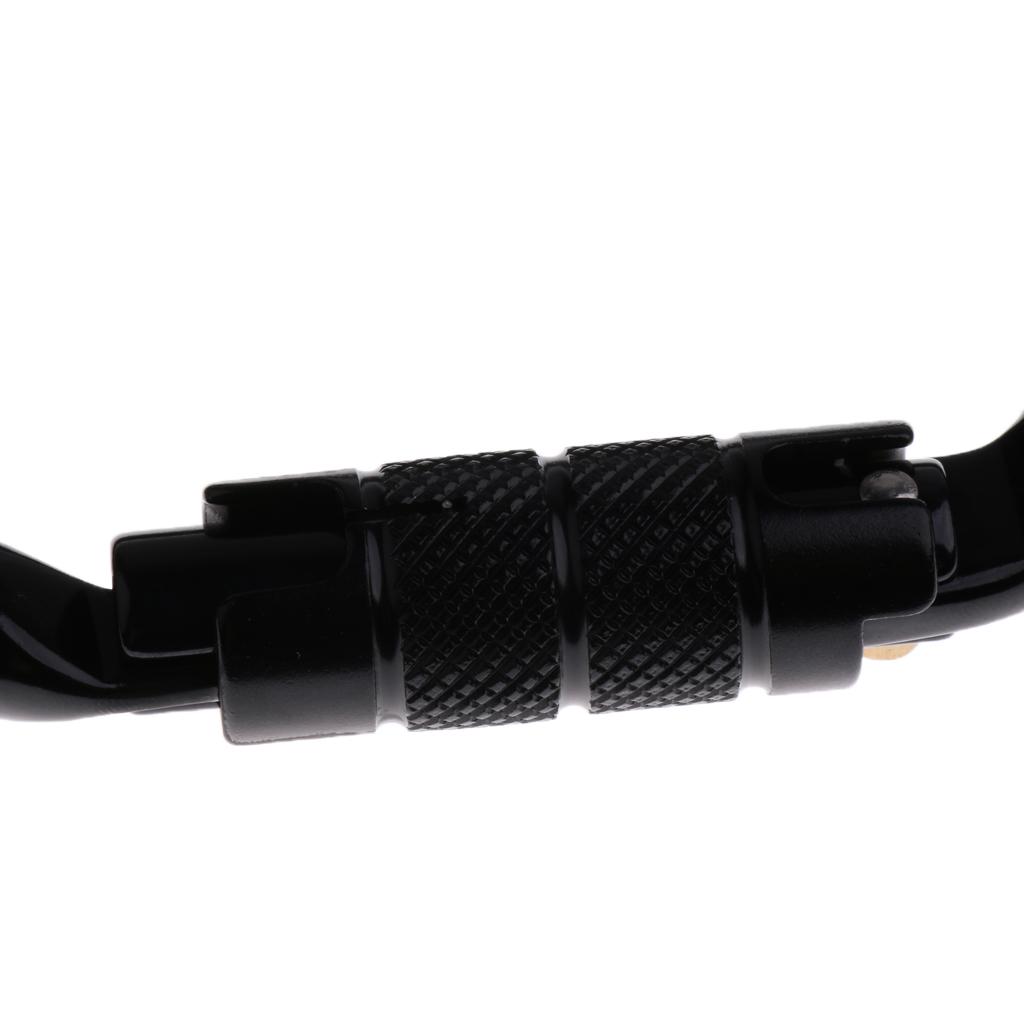 2Set Duty Carabiner Outdoor Rock Climbing Safety Screw Hook Buckle for 25KN