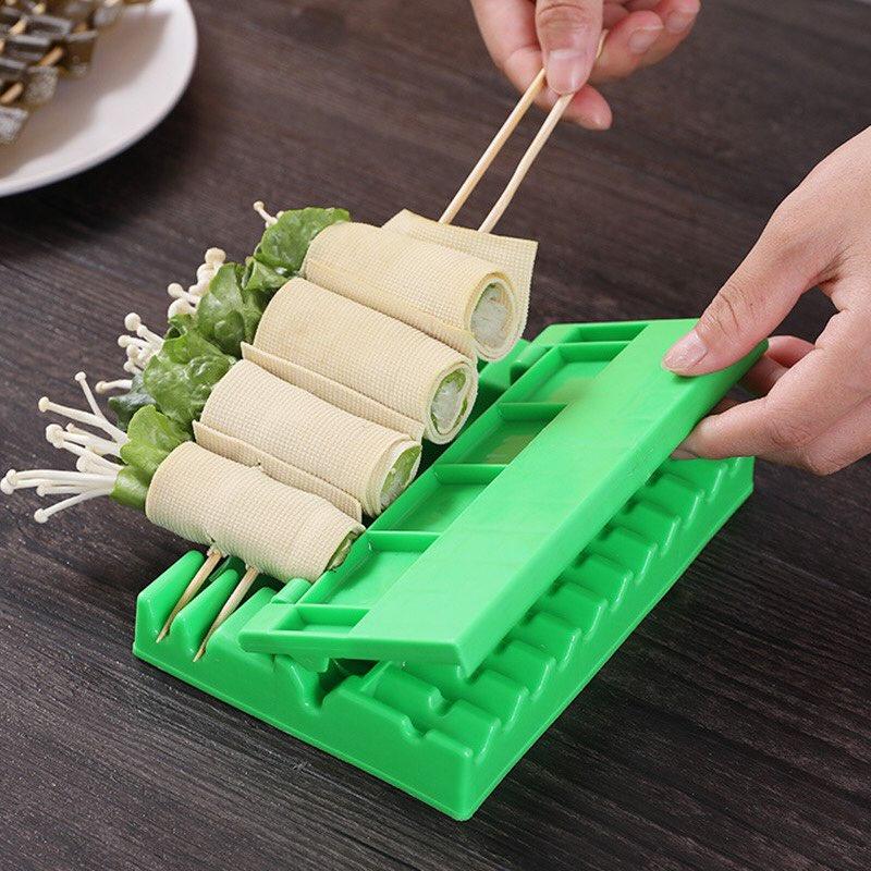 DỤNG CỤ KẸP LÀM THỊT XIÊN , XIÊN NƯỚNG CÁ VIÊN 3 TRONG 1 SIÊU NHANH SIÊU TIỆN LỢI