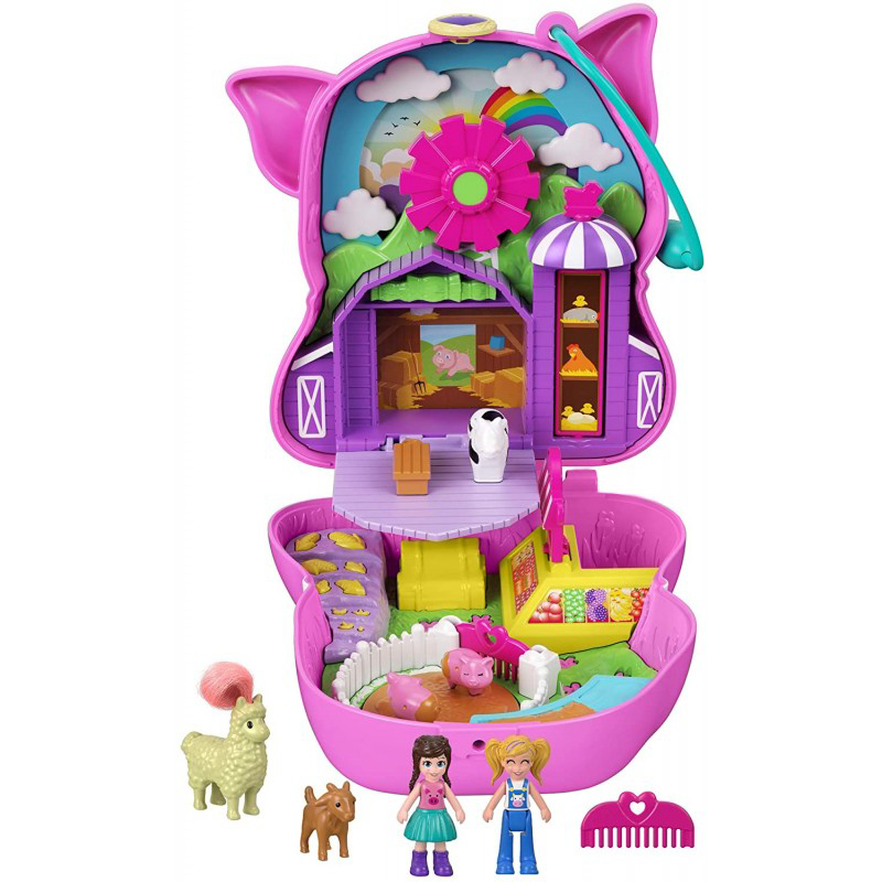 Đồ Chơi POLLY POCKET Polly Pocket Và Bé Heo Hồng Dễ Thương GTN16/FRY35