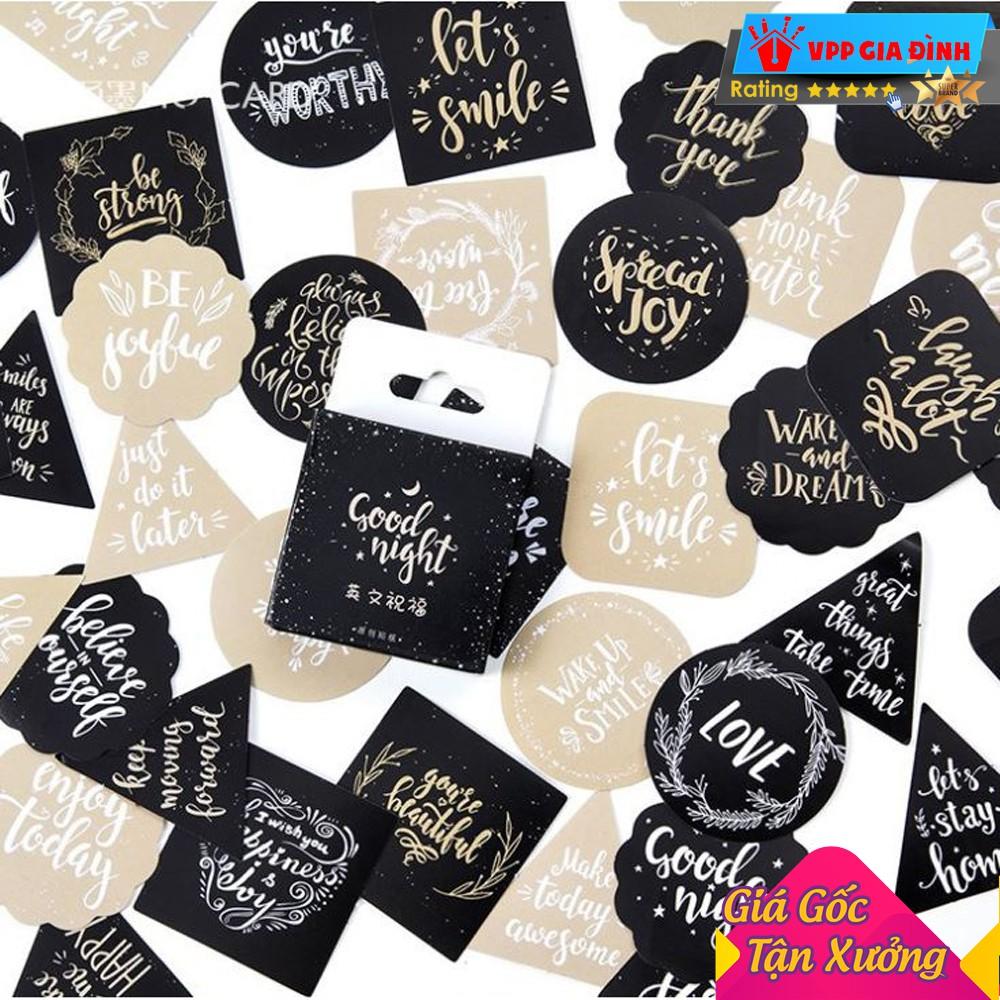 Hộp 45 Miếng Nhãn Dán Sticker Trang Trí Momowen