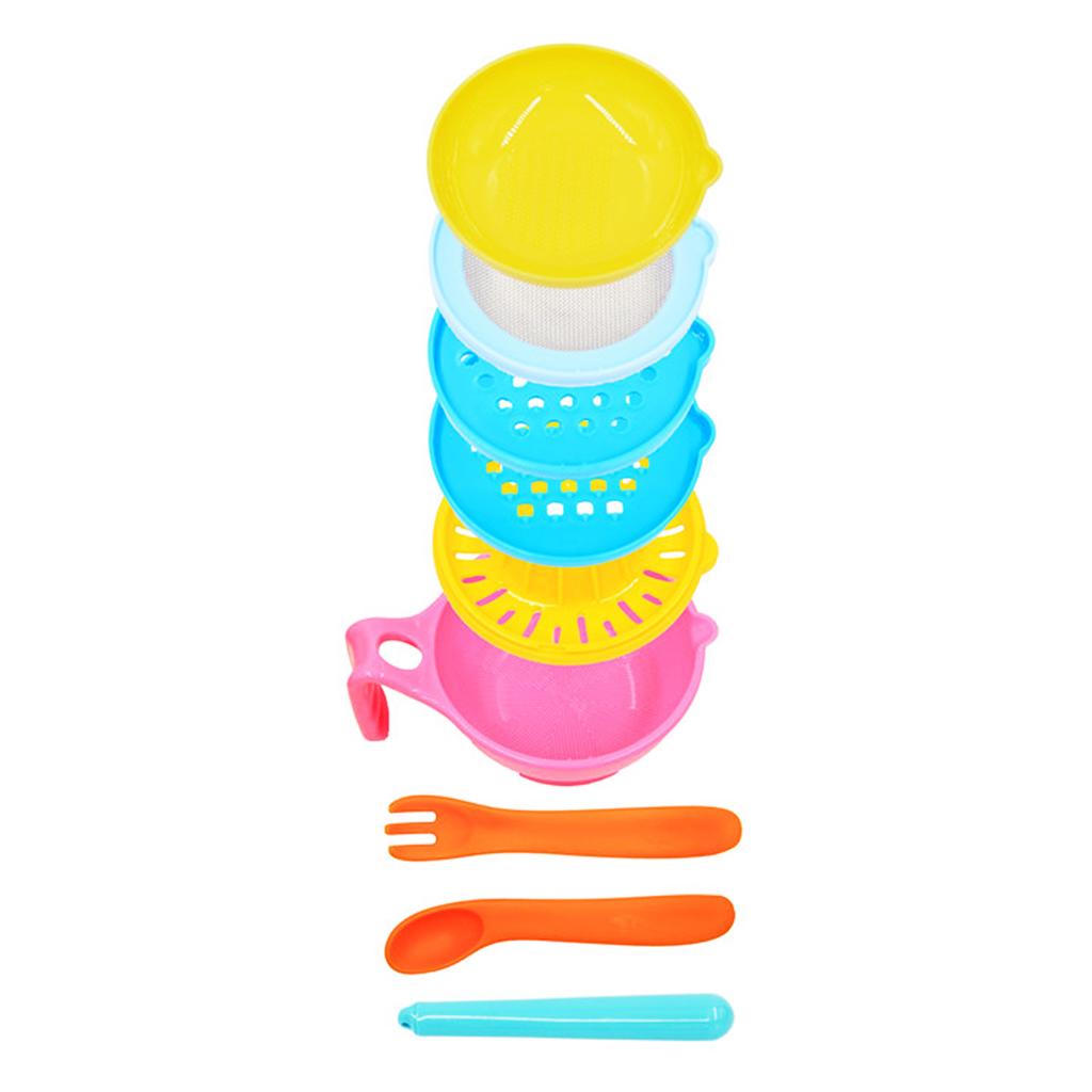 Manual Baby Infant Food Fruit Vegetable Grinder Bowl Mill Blender Masher Home