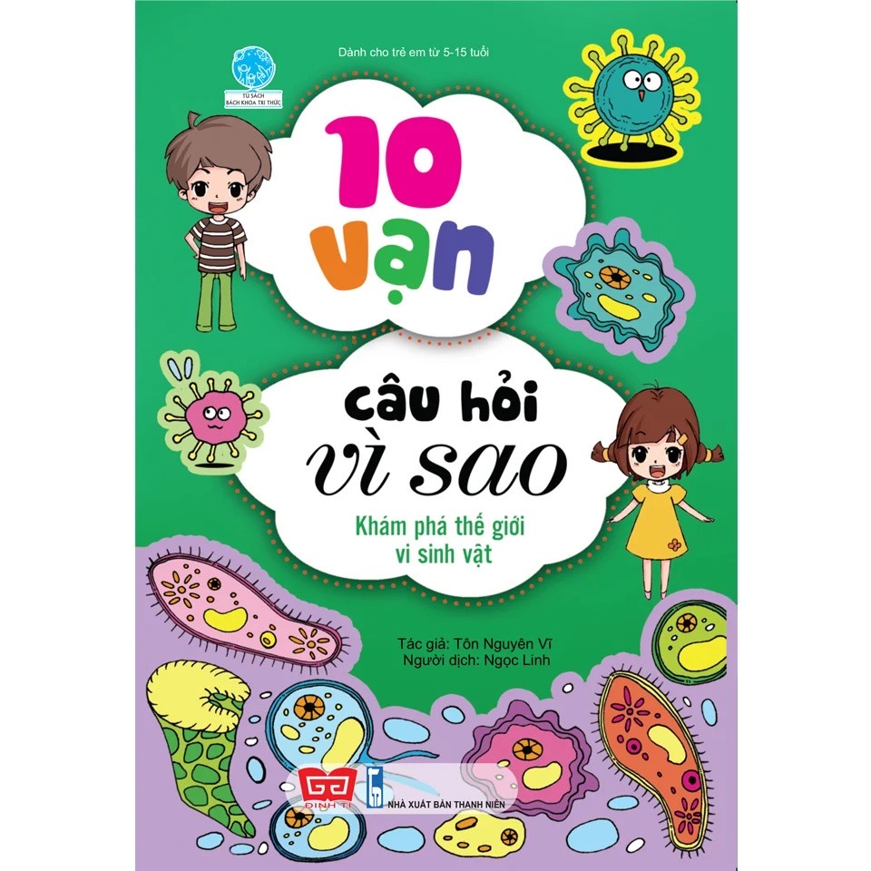 [1120K2 giảm 20K đơn 270K] Sách Bách Khoa Tri Thức - 10 Vạn Câu Hỏi Vì Sao - Động Vật - Thực Vật - Đinh Tị Books - Combo 5 Tập