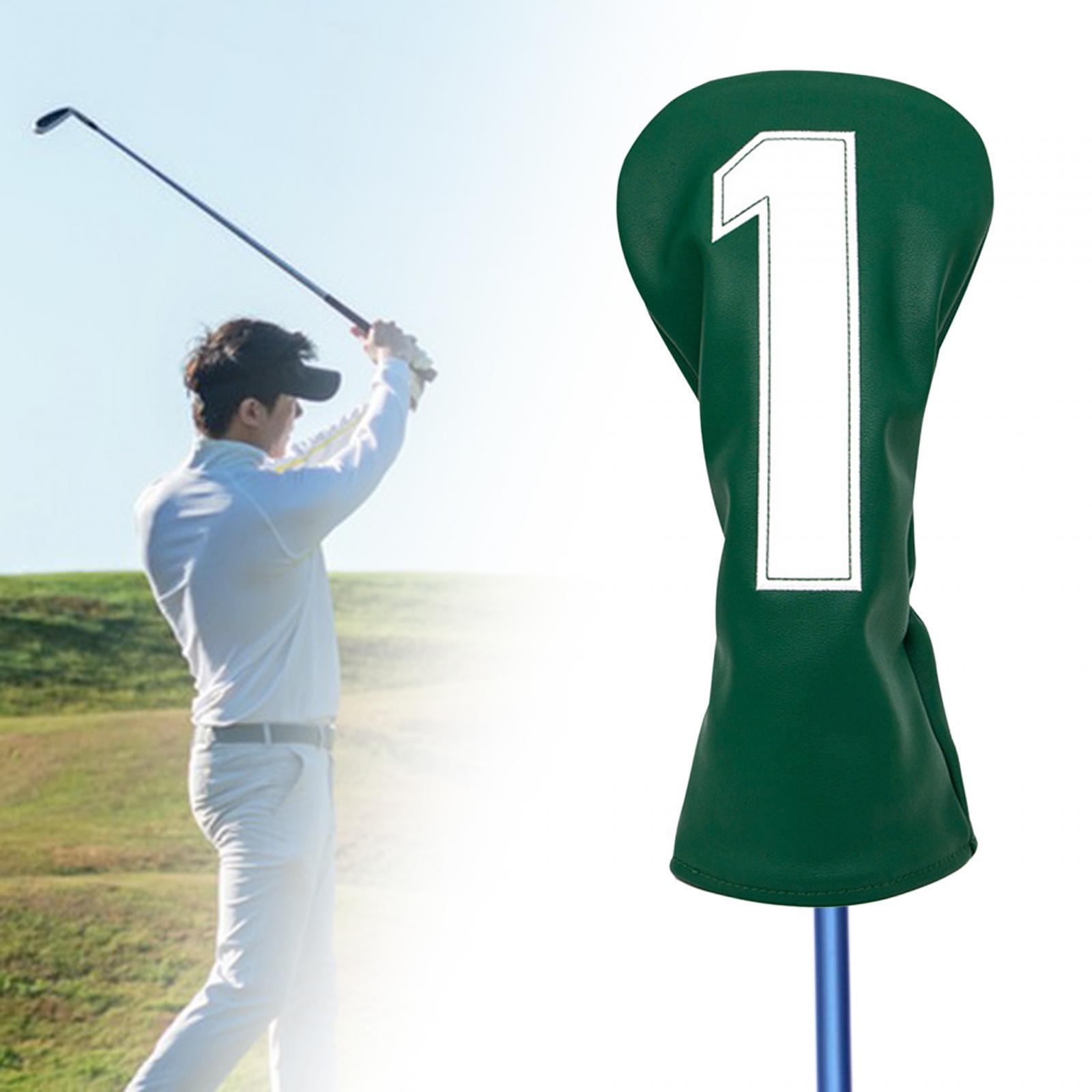 Golf Club Head Covers Wood Headcover PU Head Protection Wrap Protective Sleeve Durable Golf Club Cover Golf Headcover