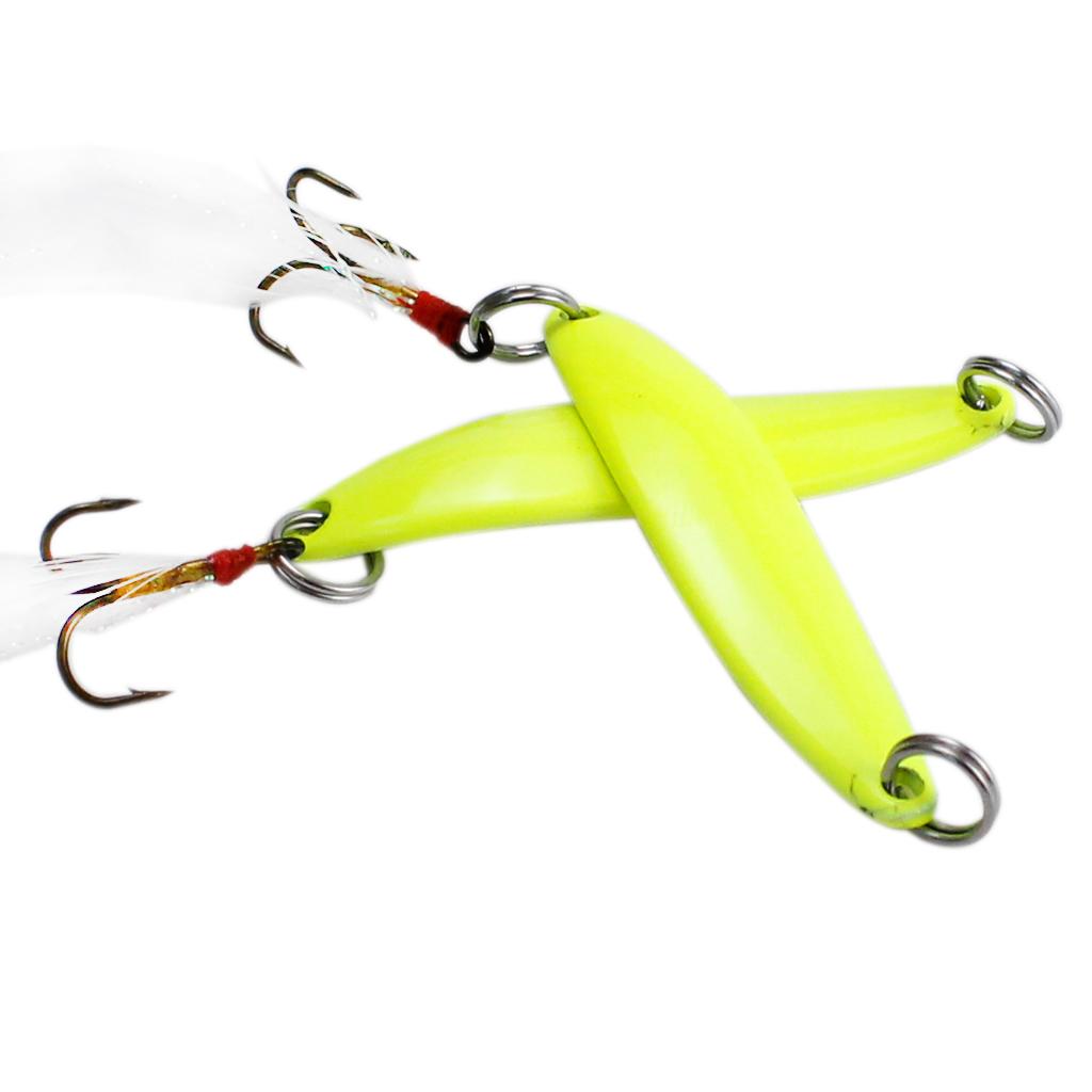 10 PCS Metal Luminous Fishing Lures Hard Baits for Outdoor Night Fishing 5g