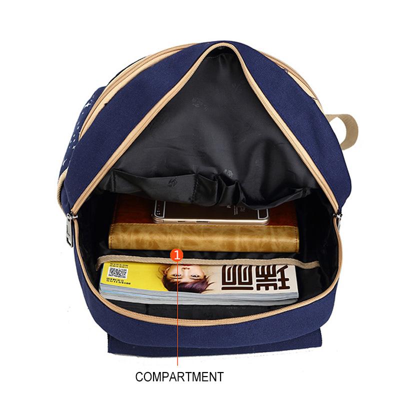 3 Trẻ Em Học Túi Dành Cho Thanh Thiếu Niên Bé Gái Bagpack Canvas Học Lưng Kawaii Trẻ Em Túi Du Lịch Schoolbag Giá Treo Phích Cắm Mochila