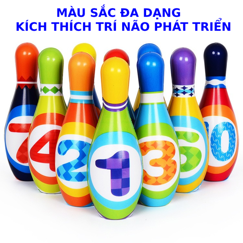 [Siêu sale] Bộ đồ chơi bowling trẻ em trong nhà và ngoài trời EASYTOYS giúp trẻ em 3-6 tuổi phát triển t