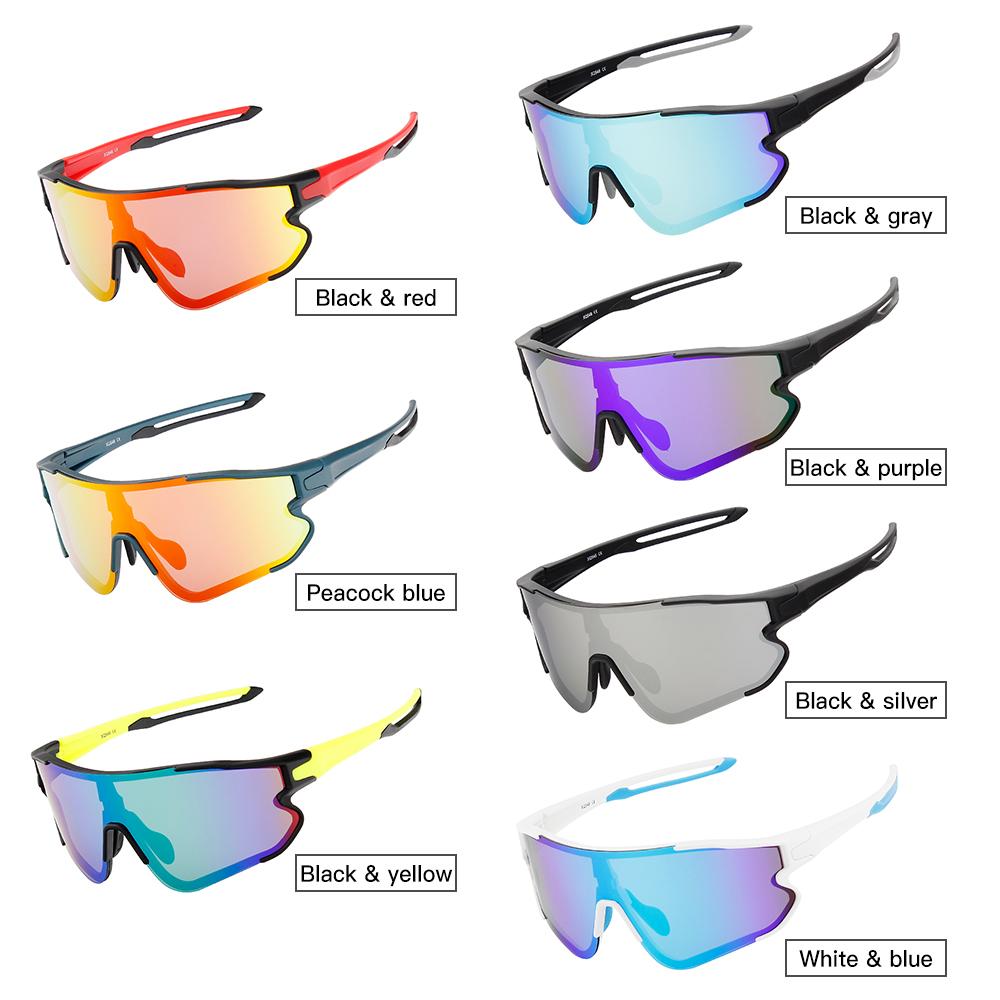 Kính Râm Thể Thao Mtb Với 2 Thấu Kính Dự Phòng Uv400 Unisex