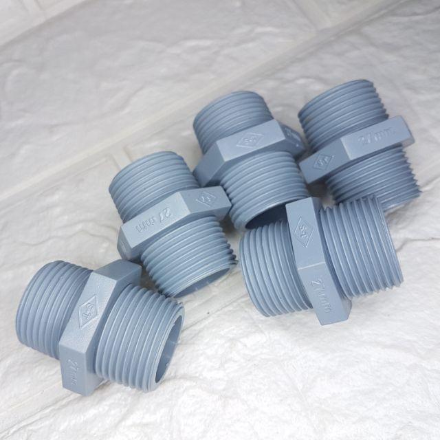 Kép nhựa nhiều size , Nổi ren 2 đầu ngoài