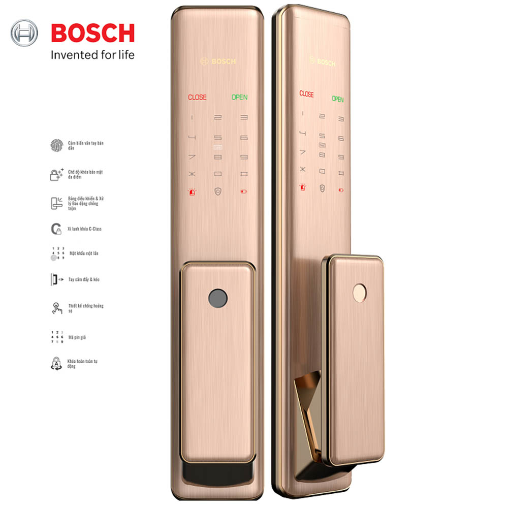 Khóa Cửa Vân Tay Điện Tử Bosch FU 750 EU - Chính Hãng