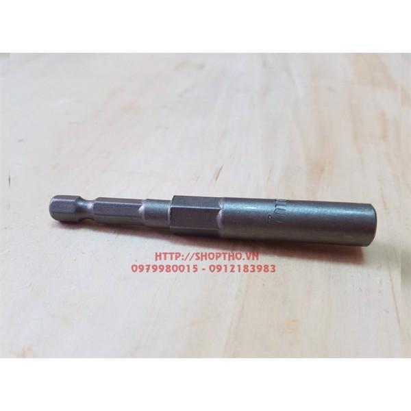 Đầu bắn bulong tuýp dài - chuôi máy bắn vít - cỡ 7mm