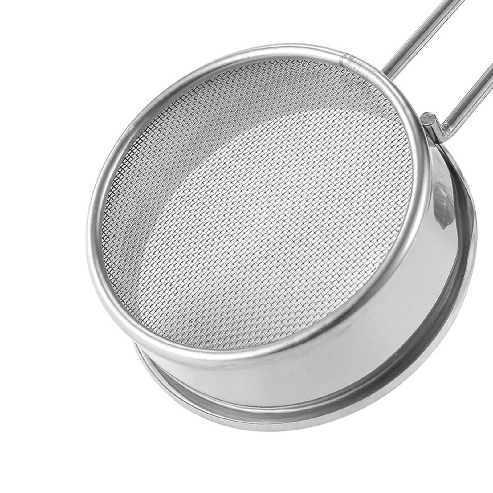 Stainless Steel Flour Sifter Mini Multipurpose Oil Strainer for Flour Coffee
